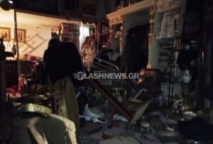 Αγρίες σκηνές στα Χανιά: Κατάστημα χρυσού γκρεμίστηκε – Φίλος ιδιοκτήτη στο νοσοκομείο!