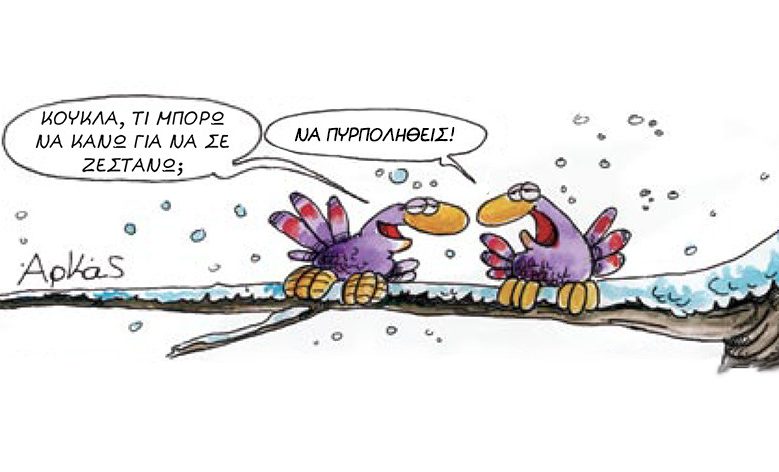 Δεν φαντάζεστε τι σατιρίζει ο Αρκάς στο νέο του σκίτσο – Τα παγωμένα πουλιά και το plan B που άφησε άφωνο το κοινό! - NewsPoint.gr