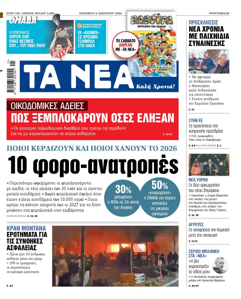 Ανατροπή σοκ στη φορολογία το 2026 – Δείτε ποιοι ωφελούνται και ποιοι βγαίνουν χαμένοι! 12 Ανατροπή σοκ στη φορολογία το 2026 – Δείτε ποιοι ωφελούνται και ποιοι βγαίνουν χαμένοι! - NewsPoint.gr