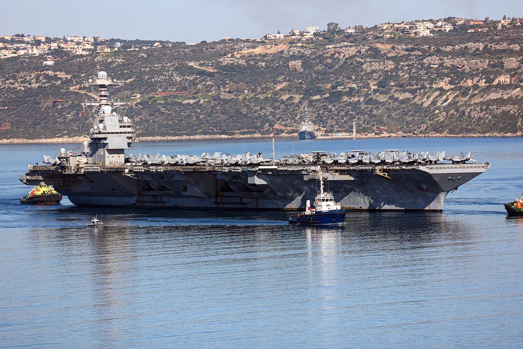 Ανατροπή στη Σούδα: Το αμερικανικό αεροπλανοφόρο USS Gerald R. Ford φτάνει εκτάκτως μετά από φωτιά – Δείτε τι συνέβη 1 Ανατροπή στη Σούδα: Το αμερικανικό αεροπλανοφόρο USS Gerald R. Ford φτάνει εκτάκτως μετά από φωτιά – Δείτε τι συνέβη - NewsPoint.gr